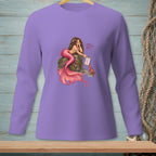 Mermaid with pink tail sits on a rock, holding a checklist with text.