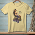 Light yellow t-shirt with a mermaid, crab, and "Make Better Choices" text.