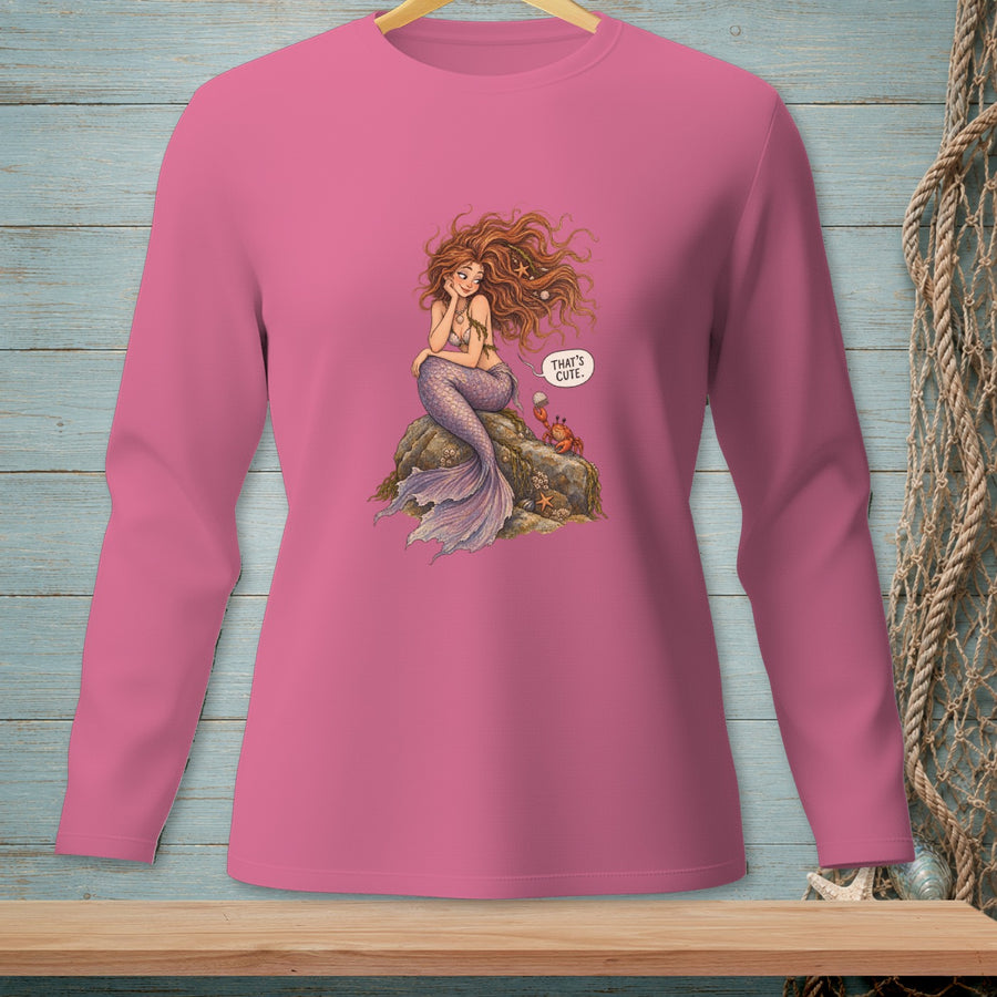 That's Cute, Sweetheart ~ Comfort Colors Premium Long Sleeve T-Shirt