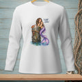 White long-sleeve shirt with a mermaid and crab graphic reading "So Many Other Options."