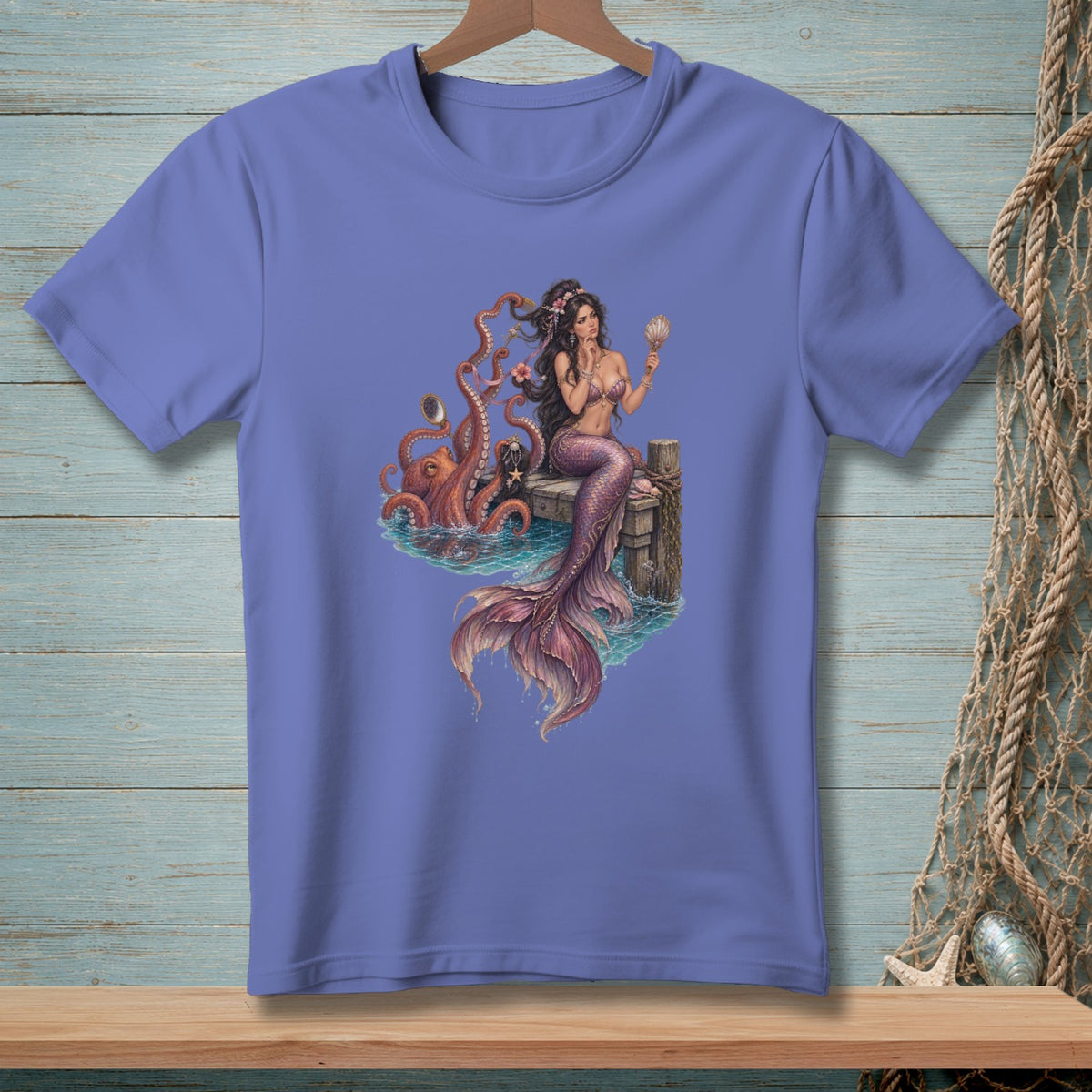 Octopus Mirror Check ~ Comfort Colors Premium Tee