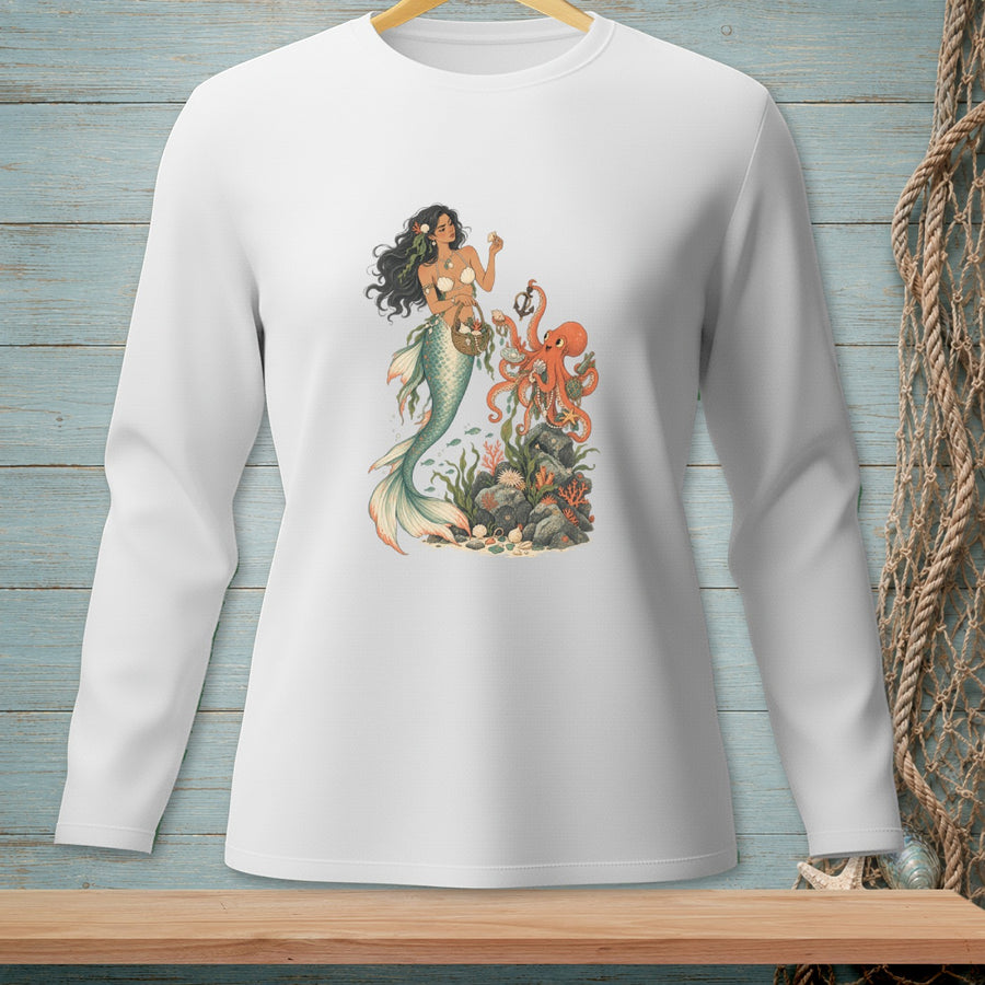 Undersea Retail Therapy ~ Comfort Colors Premium Long Sleeve T-Shirt
