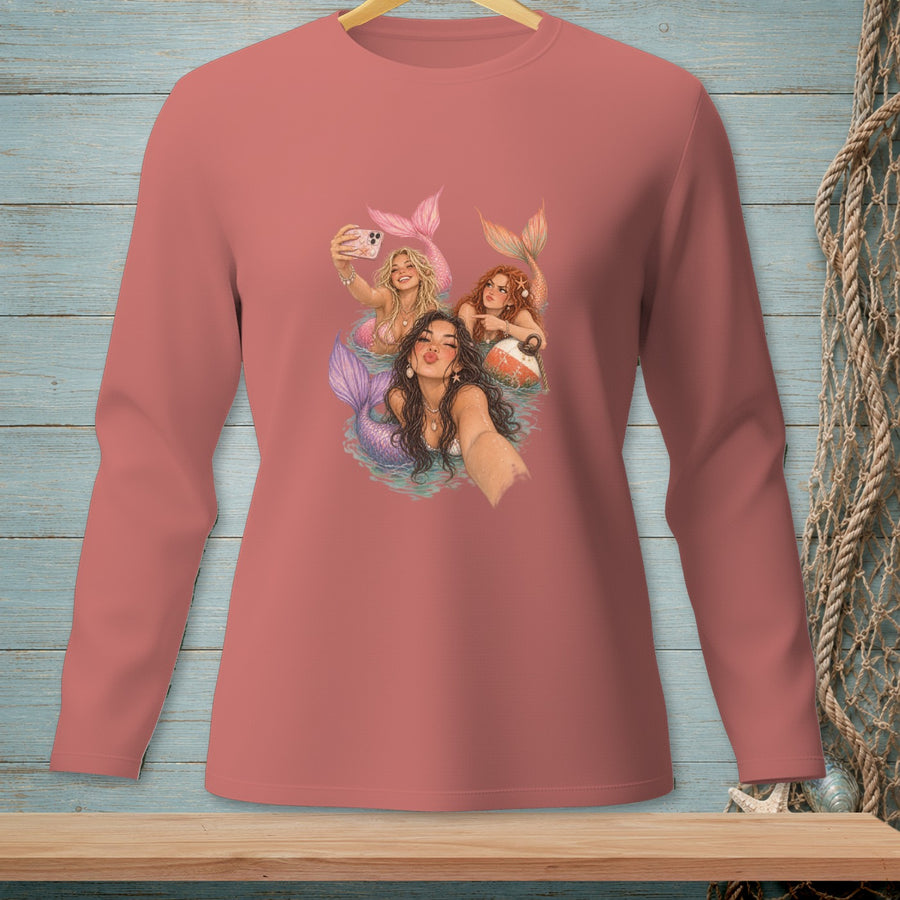 Siren Selfie Squad ~ Comfort Colors Premium Long Sleeve T-Shirt