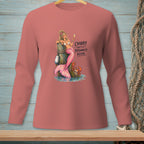 Mermaid with pink tail and crab text "CRABBY ISN'T A PERSONALITY KEVIN".