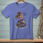 Mermaid with wine and bottle on rock, text "That's Tomorrow's Problem."