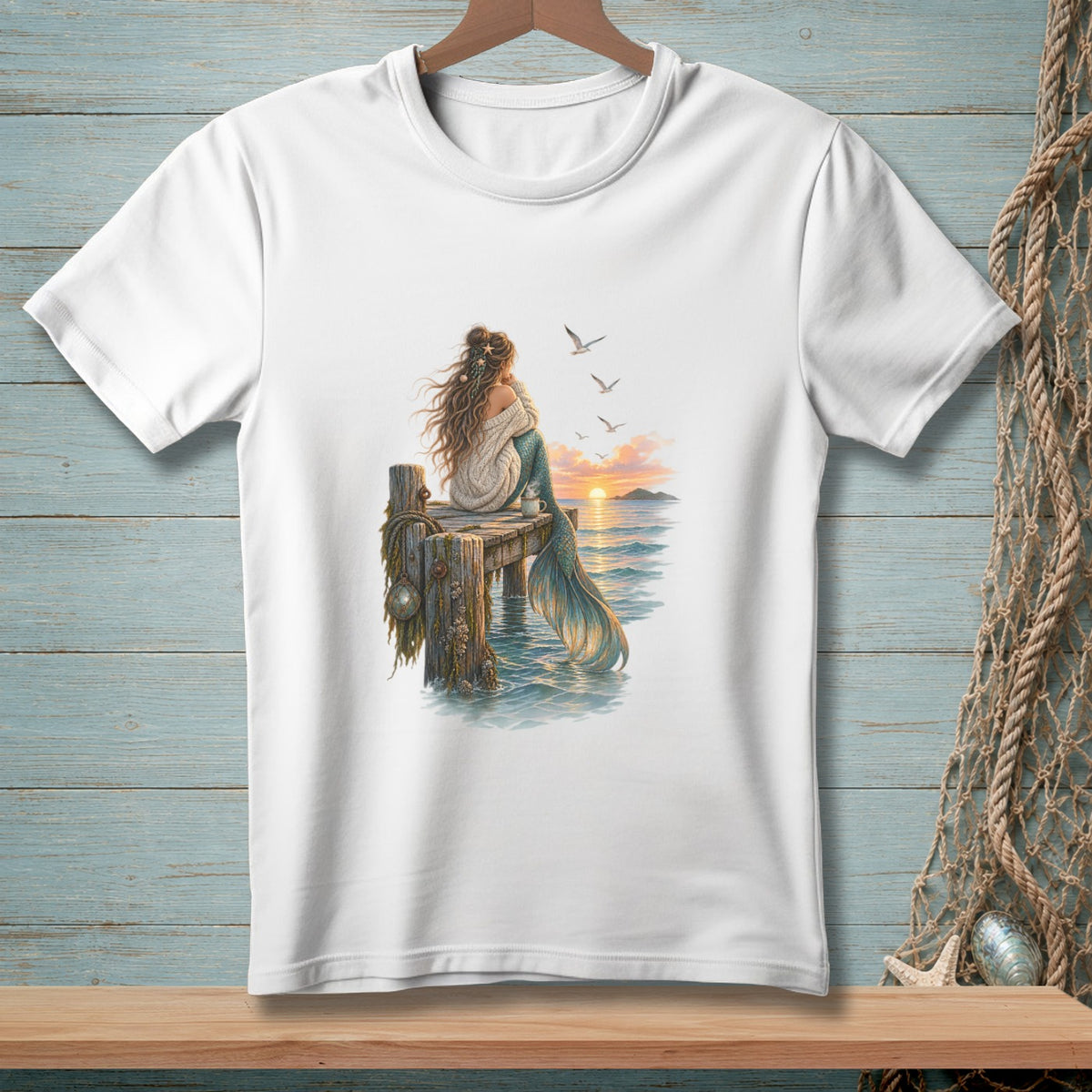Mermaid Off Duty ~ Comfort Colors Premium Tee