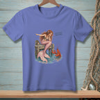 Mermaid and lobster by a dock with text "You Forgot Something."