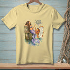 Mermaid and octopus on pier with "I Chose Peace" checklist.