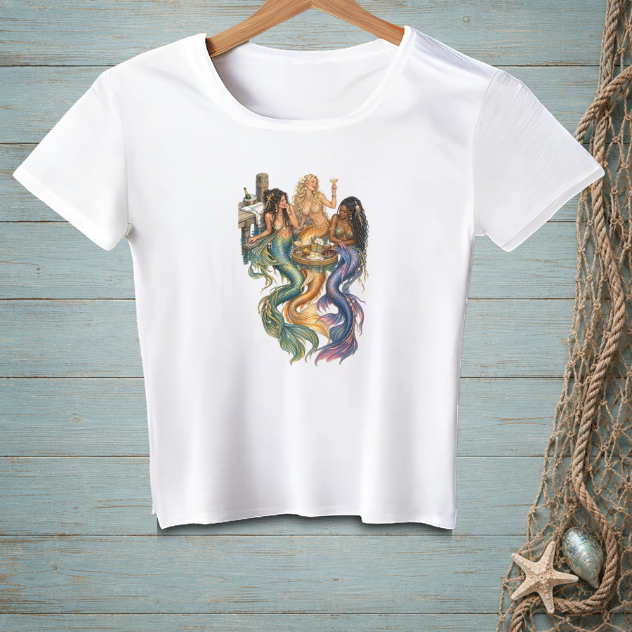 Champagne & Scales ~ Crop Top