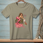 Mermaid holding clipboard with crab, text reads "THERE. BETTER."