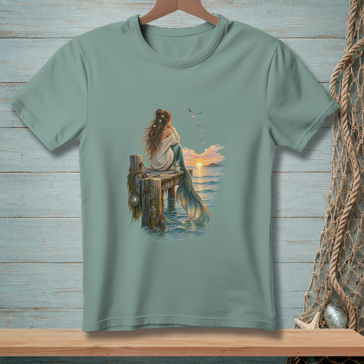 Mermaid Off Duty ~ Comfort Colors Premium Tee