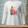 Mermaid on dock with champagne, crab, and text "PROVE IT. LESS IS MORE."