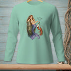 Mermaid with lobster holding wine bottle and text "We Can Do Better".