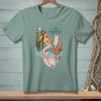 Mermaid with octopus holds cocktail, text reads "I'VE PRIORITIZED" with a to-do list.