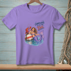 Mermaid with lobster and a buoy, text "Complaints Go To The Tail."