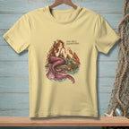 Mermaid with lobster on rock, text "THIS FEELS UNDERFUNDED."