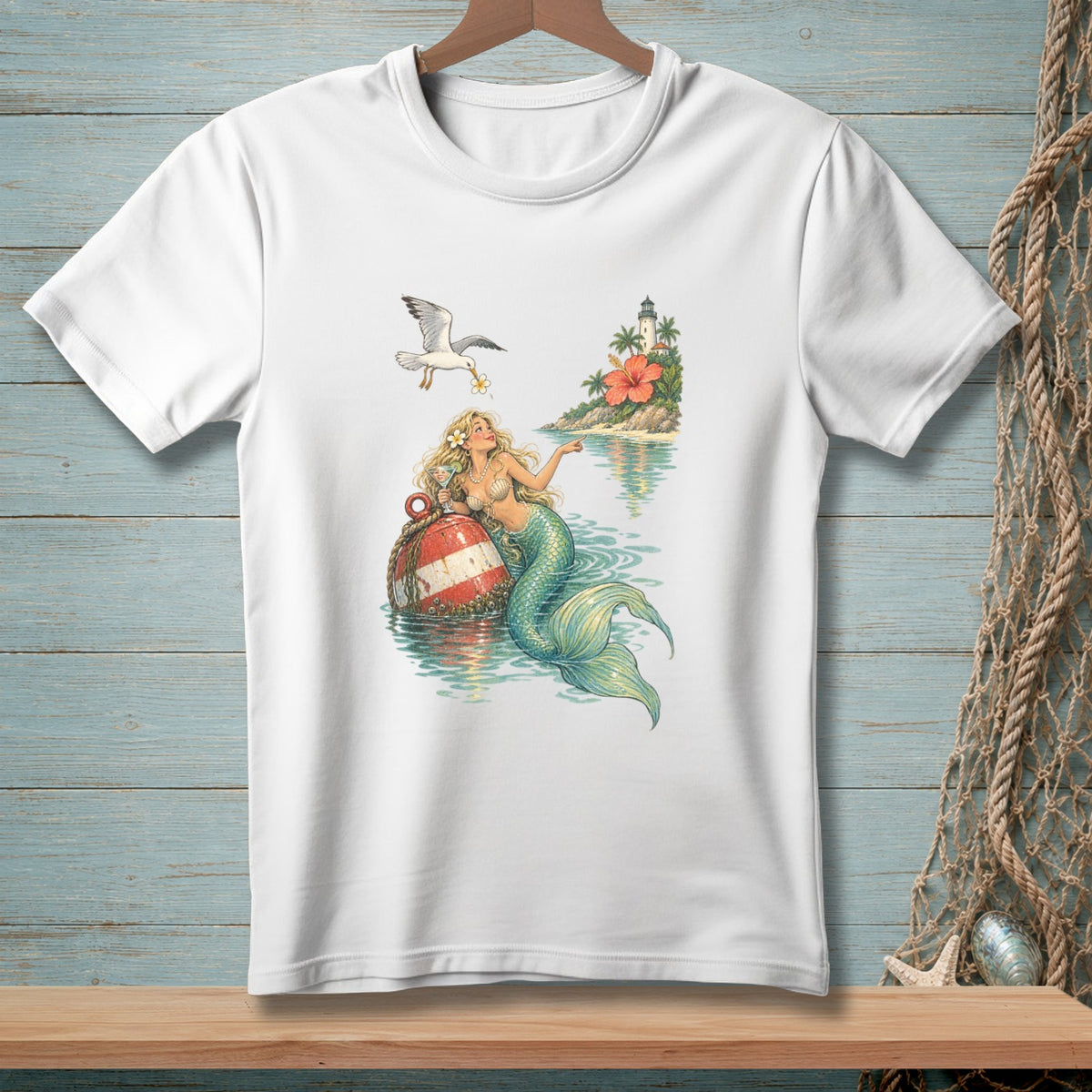 Off Duty By The Lighthouse ~ Comfort Colors Premium Tee