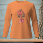 Orange long-sleeve shirt with "MY TAIL MY RULES" and a mermaid tail graphic.