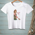 White t-shirt with a mermaid and crab graphic and "Unclaw Me" text.