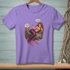 Mermaid holding a drink with a crab saying "BE MORE APPROACHABLE".