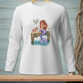 Mermaid on dock with crab, saying "Put that anywhere else."