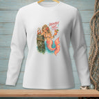 Mermaid with cocktail and crab reads "Absolutely Not."