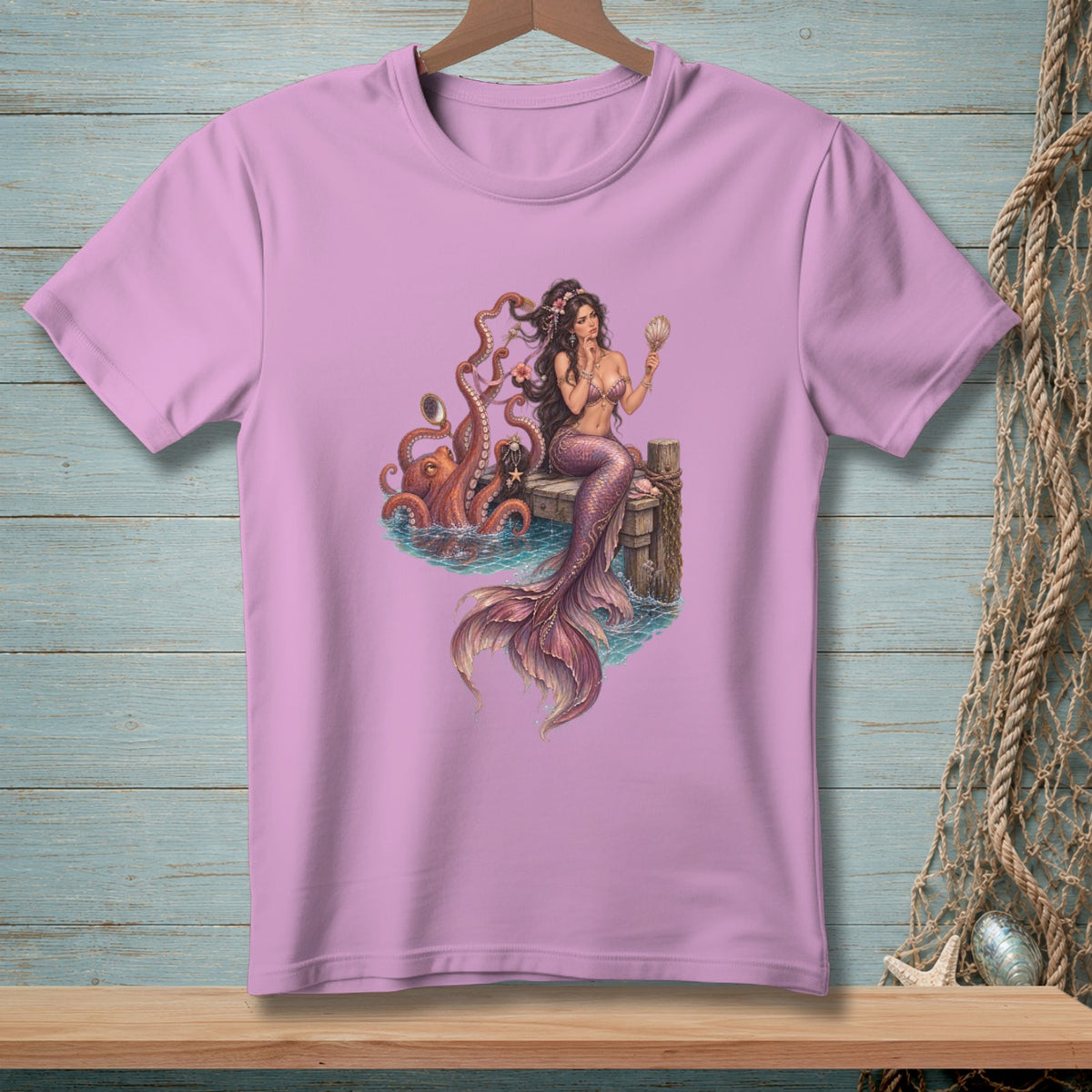 Octopus Mirror Check ~ Comfort Colors Premium Tee