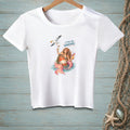 White t-shirt with mermaid, buoy, seagull, and text "I PLAN FOR NONSENSE."