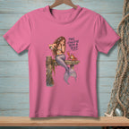 Mermaid pouring wine into a glass with a crab, text "THIS COULD'VE BEEN A TEXT."