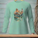 Mermaid on a boat with "Whatever Floats Your Boat" text.