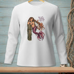 Mermaid with tentacles and wine leans on post with text "You got yourself into this."