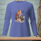 Illustration of a mermaid with a lobster, text reads "You have the entire sea to leave."