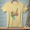 Light yellow t-shirt with a mermaid and octopus on a buoy with a "To Do" list.