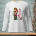 Mermaid with pink tail on pier, lobster, text "The Tail Has Spoken".