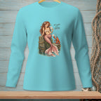 Mermaid holding letters with lobster and text "AT LEAST IT'S USEFUL."