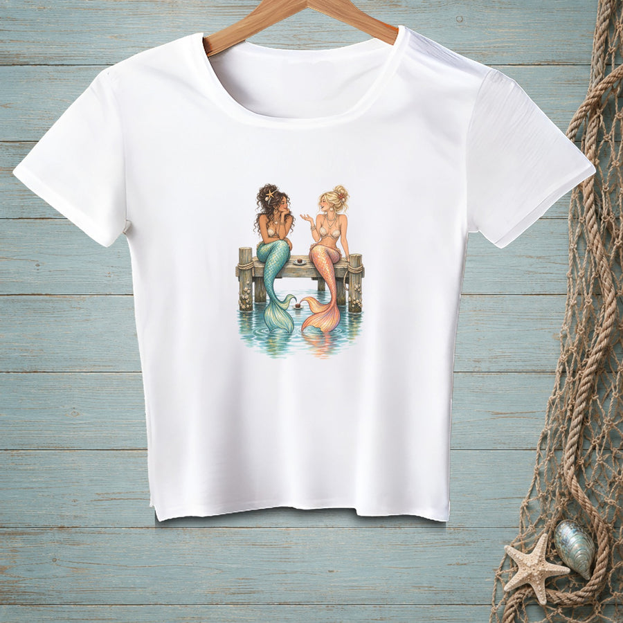 Spilling Ocean Tea ~ Crop Top