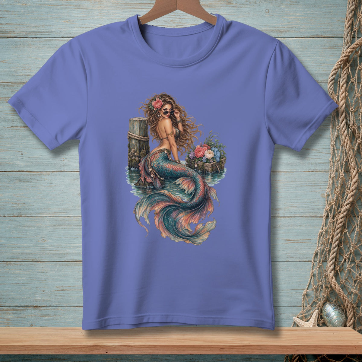 Resting Beach Face, Bouquet ~ Comfort Colors Premium Tee