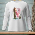 Mermaid with pink tail and seagull on pilings with text "Tell it to my Fin."