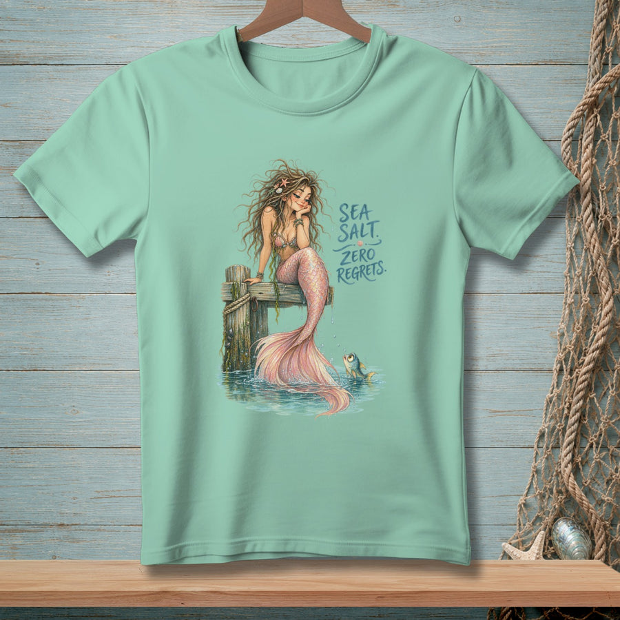 Sea Salt, Zero Regrets ~ Comfort Colors Premium Tee