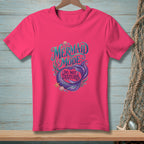 Pink t-shirt with "Mermaid Mode Do Not Disturb" text and mermaid tail.