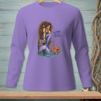 Mermaid with long hair and octopus on pier, text "OH, HONEY, THAT'S NOT ENOUGH COMB."