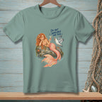 Mermaid with cocktail and seagull, text reads "I'm not available for this."