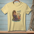 Mermaid and octopus graphic with text "Good Luck In There."