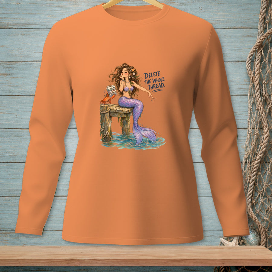 Delete The Thread ~ Comfort Colors Premium Long Sleeve T-Shirt