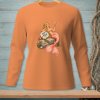 Mermaid holding cocktail on rock with text "AIM HIGH"