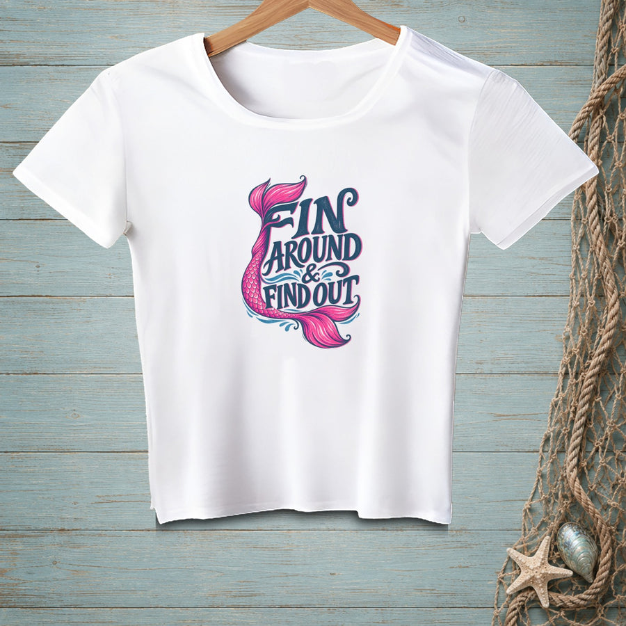 Fin Around Attitude ~ Crop Top
