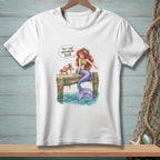 Mermaid and crab on dock with text "Put that anywhere else."