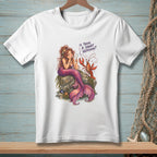 Mermaid with lobster asks "Is there a short version?"