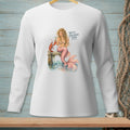 Mermaid with lobster and drink on dock, text "WE'VE DISCUSSED THIS."