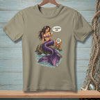A mermaid with a purple tail holds champagne, saying "I ALREADY AM." A crab reads "BE THE BIGGER PERSON."